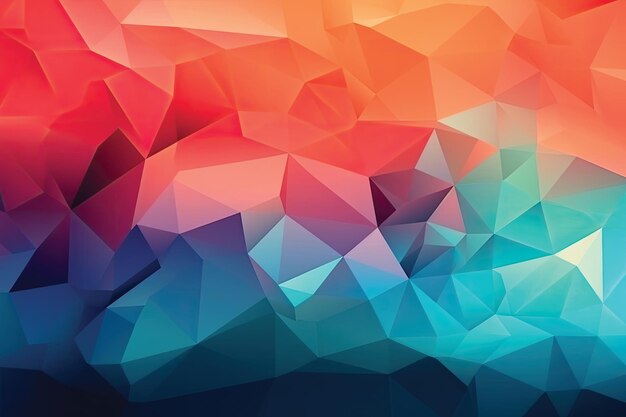 Kolorowe geometryczne tło z trójkątnym wzorem.