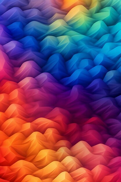 Kolorowe góry z kolorowym tłem
