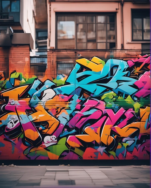 Kolorowe graffiti ilustracja żywy kolor tła