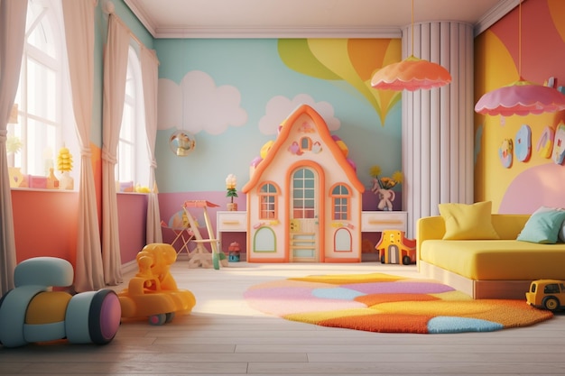 Kolorowe i zabawne pokoje dla dzieci