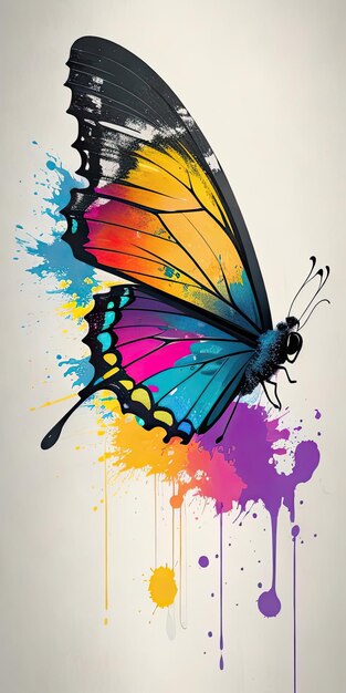 Kolorowe ilustracje motyli
