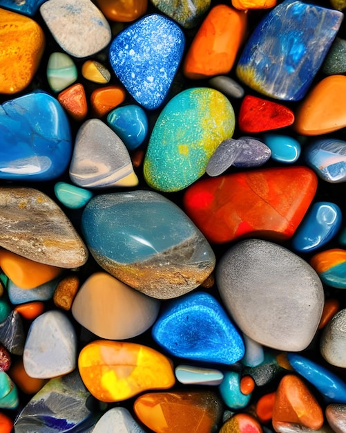 kolorowe kamienie