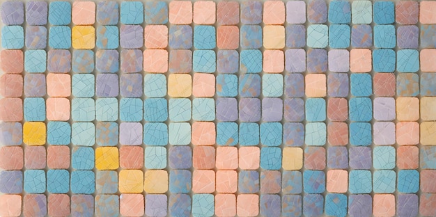 Kolorowe kwadratowe mozaiki na teksturę tła