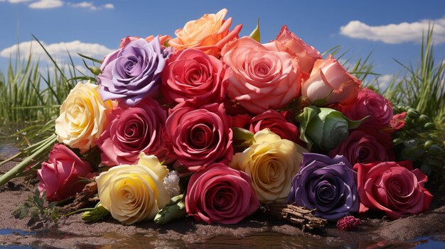 kolorowe kwiaty HD tapety fotograficzny obraz
