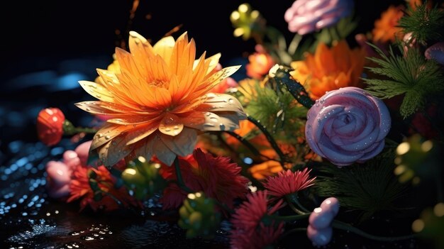 kolorowe kwiaty makiety kwiatów