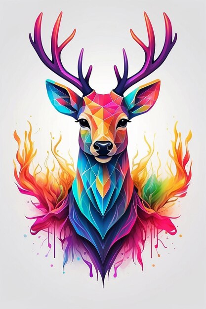 Kolorowe logo jelenia