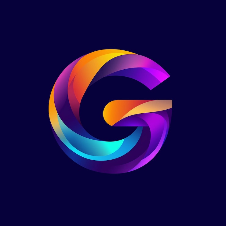 Zdjęcie kolorowe logo z literą g