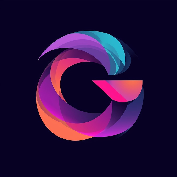 Zdjęcie kolorowe logo z literą g