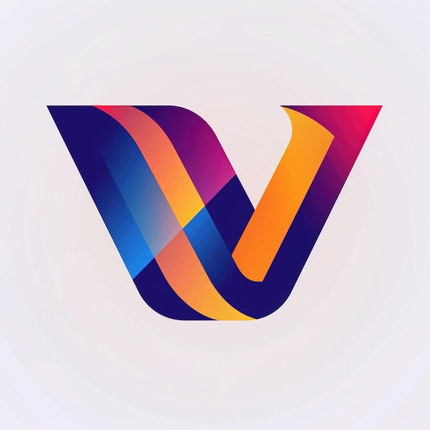 kolorowe logo z literą "v"
