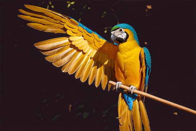 Zdjęcie kolorowe papugi