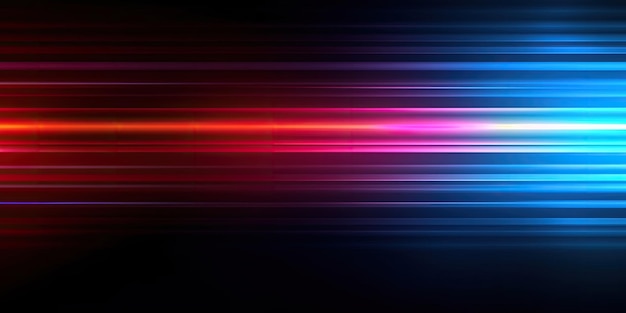 Kolorowe poziome paski neonowe rury świetlne szybki ruch kolorowe linie tło z neonowym światłem