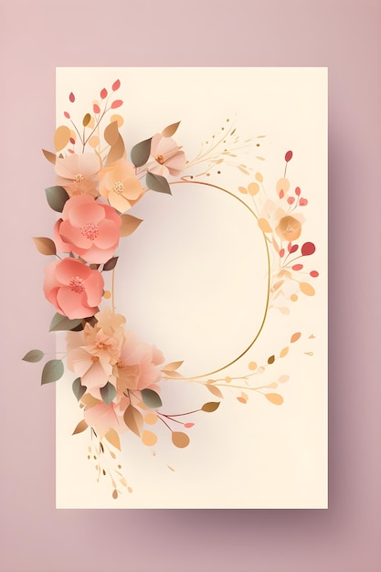 Kolorowe proste dekoracje kwiatowe ilustracja szablon tła kreatywne rozmieszczenie natury i kwiatów Dobre na baner ślubny karta zaproszenie projekt życzenia urodzinowe i element projektu