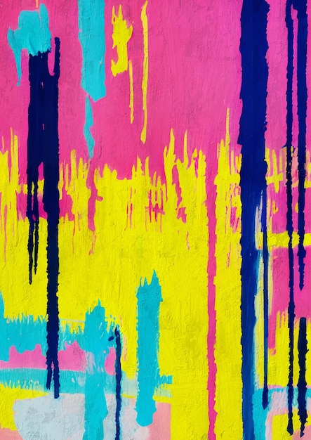 Kolorowe ręcznie malowane abstrakcyjne tło ekspresjonizmu