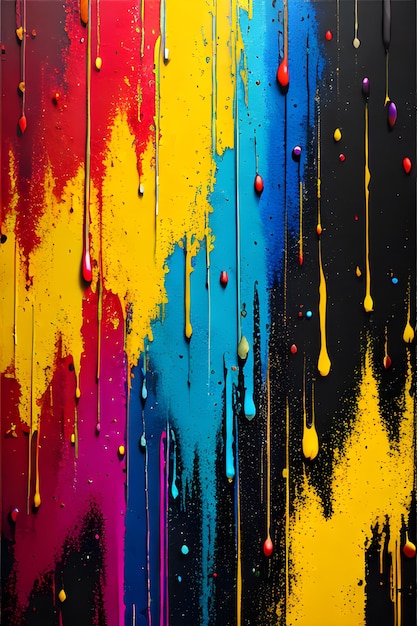Kolorowe rozpryski farby abstrakcyjne tło