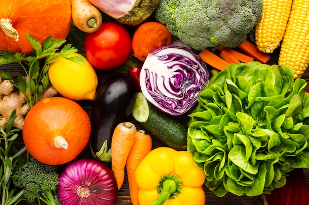Zdjęcie kolorowe, smaczne warzywa