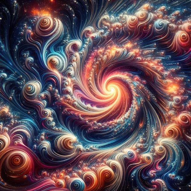 Kolorowe, spiralne tło