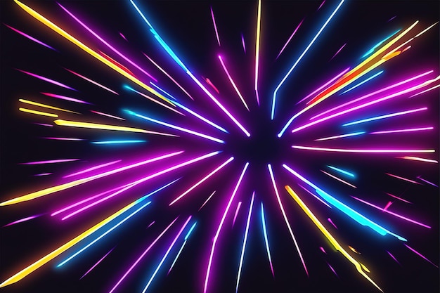 kolorowe świecące neonowe tło abstrakcyjne linie gwiazdowekolorowe świecące neonowe tło abstrakcyjne li