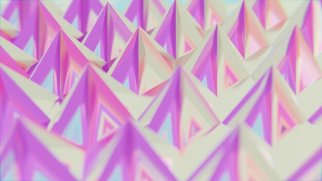 Kolorowe tapety 3D Holo Abstract Pyramid
