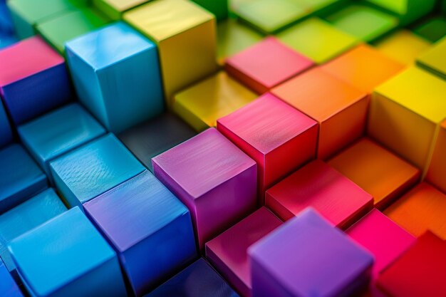 Zdjęcie kolorowe tapety cubic d dla projektów multimedialnych