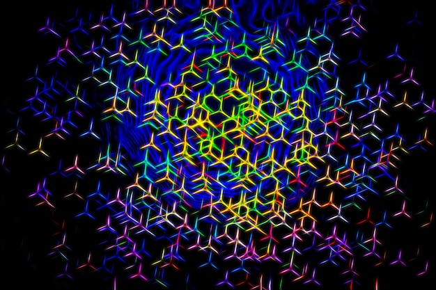 Kolorowe tło ilustracji cząstek nauki hd