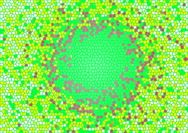 Kolorowe tło Kolorowe okrągłe i kwiatowe abstrakcyjne tło Tło z efektem mozaiki Nowoczesne abstrakcyjne tło