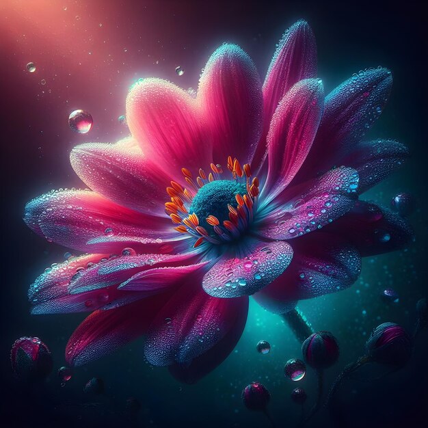 Zdjęcie kolorowe tło kwiatów