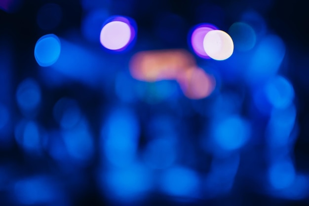 Kolorowe tło z rozmytym, rozmytym, wielokolorowym światłem bokeh