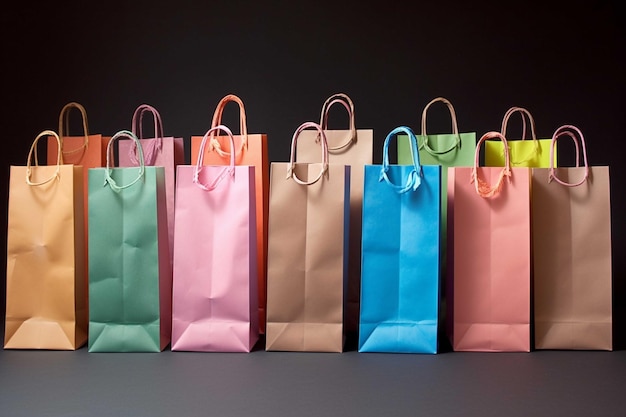 Kolorowe torby na zakupy