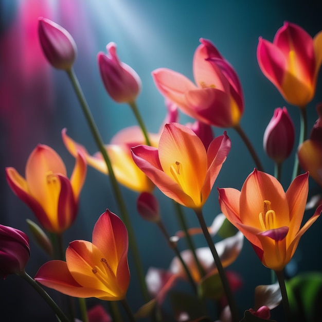 Kolorowe tulipany kwiatów kwiatowego tła kolorowych tulipanów kwiatów kwiatowego tła piękne