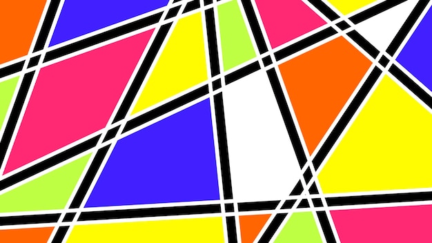 Kolorowe unikalne tło sztuki geometrycznej