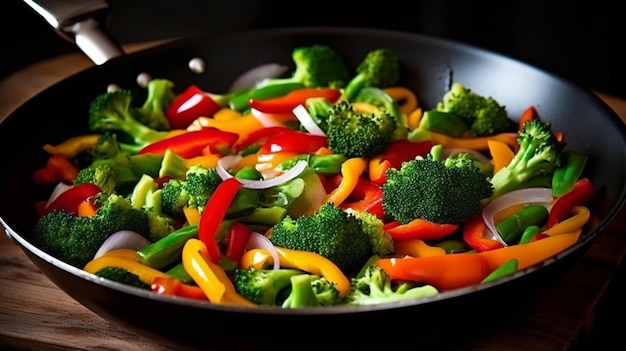 Kolorowe warzywa z szeregiem żywych warzyw