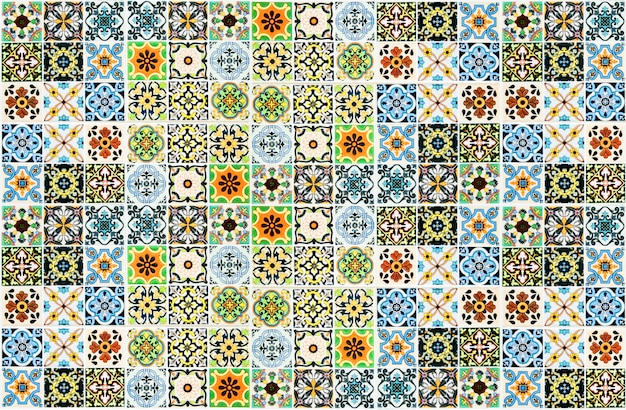 Kolorowej Rocznik Ceramicznych Płytek ścienna Dekoracja Tureckie Ceramiczne Płytki Izolują Tło
