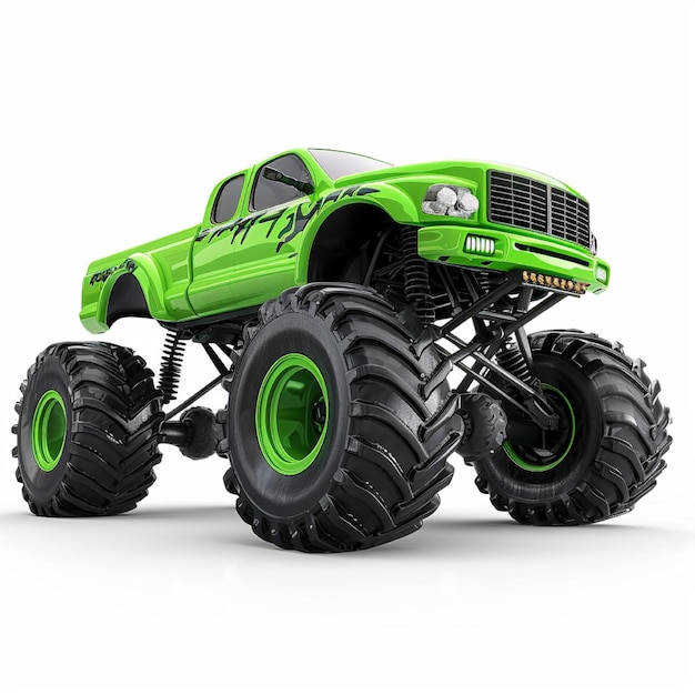 Kolorowy 3D monster truck