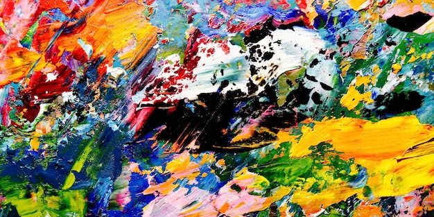 Kolorowy abstrakcjonistyczny tło obraz olejny na kanwie