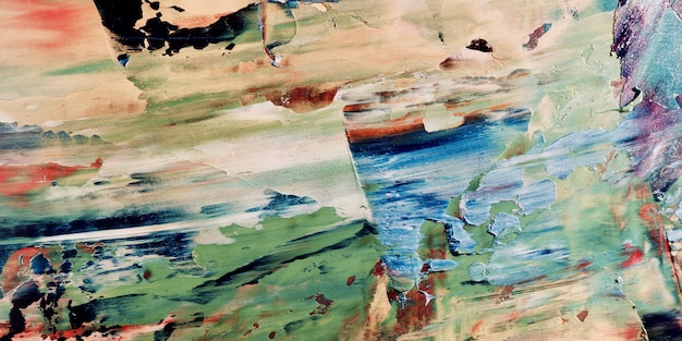 Kolorowy abstrakcyjny obraz olejny na płótnie