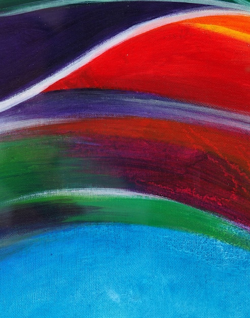 Kolorowy abstrakcyjny obraz olejny