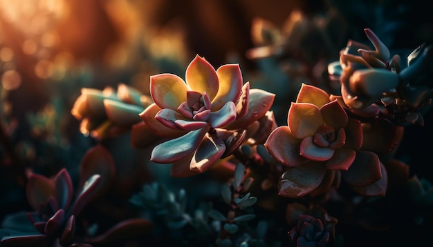 Kolorowy bukiet tropikalnych podwodnych kwiatów wygenerowany przez sztuczną inteligencję