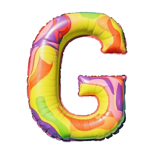 Kolorowy dmuchany materacyk w kształcie litery g