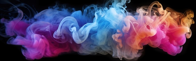 kolorowy dym na abstrakcyjnym tle