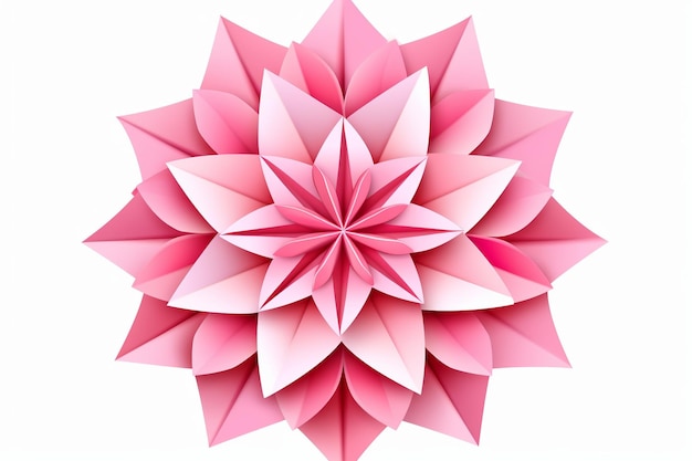 Zdjęcie kolorowy kwiat origami
