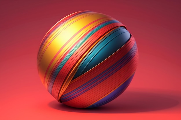 Kolorowy model 3D renderujący kreatywne projekty abstrakcyjne elementy rekwizyty tapeta tło