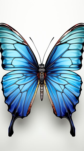 Zdjęcie kolorowy motyl clipart