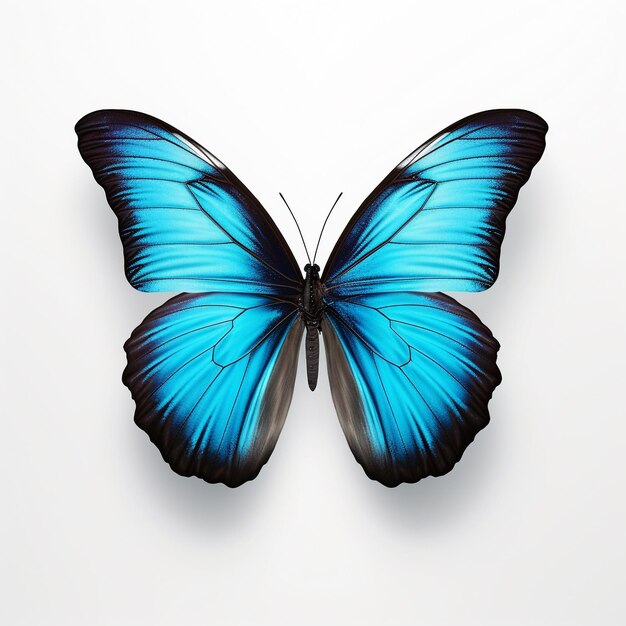 Kolorowy motyl izolowany na białym tle