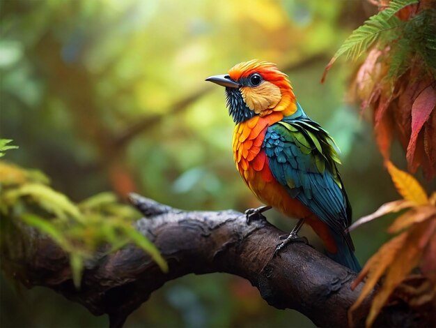 kolorowy ptak