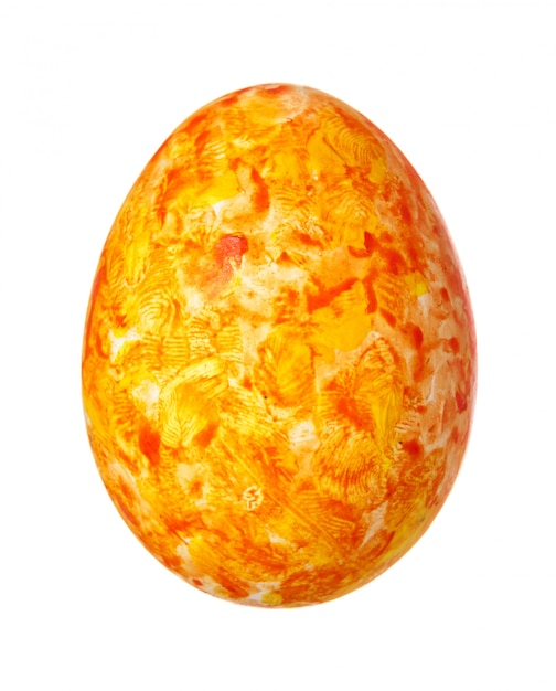 Kolorowy Wielkanocny jajko odizolowywający na bielu