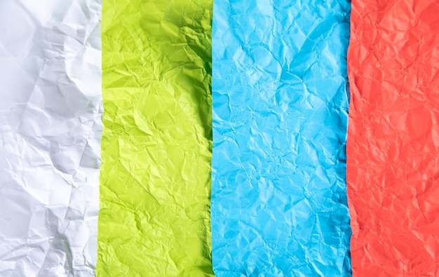 Kolorowy zmięty papier tło lub tekstura.