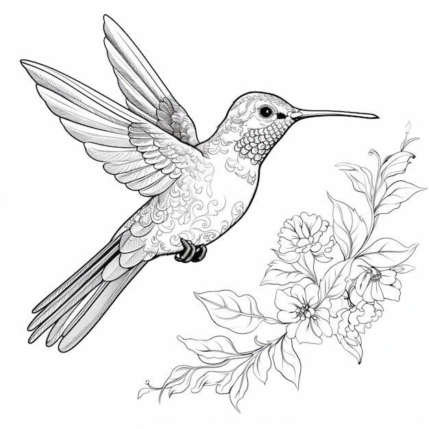 Zdjęcie kolory dla kolibri