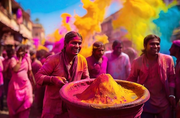 Zdjęcie kolory świętują holi