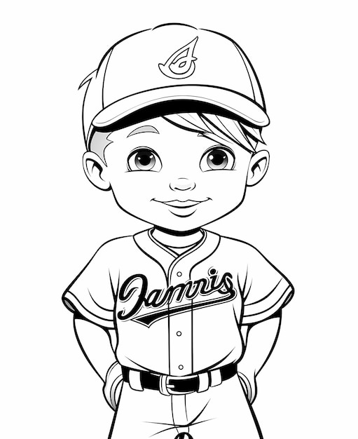 Zdjęcie kolorystyka dla dzieci atlanta braves baseball logo grube linie