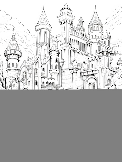 Kolorystyka Labirynt Labirynt Czarno-biały line art bw lineart abstrakcyjne tło